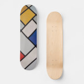 Piet Mondrian Modern Art Skateboard (Voorkant)