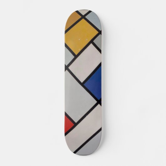 Piet Mondrian Modern Art Skateboard (Voorkant)