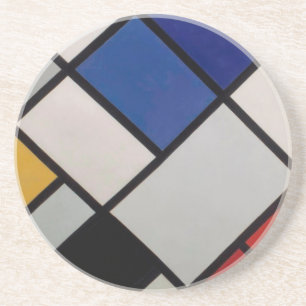 Piet Mondrian Modern Art Zandsteen Onderzetter