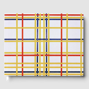 Piet Mondrian New York City I Abstracte Kunst Gastenboek