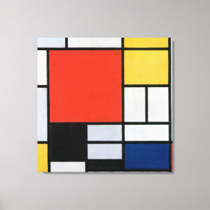 Piet Mondrian Red, Yellow, Blue en Black (1921) Canvas Afdruk