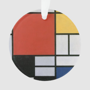 Piet Mondrian Rood Blauw Geel Abstracte Kunst Ornament