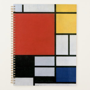 Piet Mondrian Rood Blauw Geel Abstracte Kunst Planner
