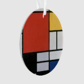 Piet Mondrian Rouge Bleu Jaune Art Abstrait (devant)