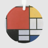 Piet Mondrian Rouge Bleu Jaune Art Abstrait (dos)