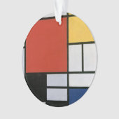 Piet Mondrian Rouge Bleu Jaune Art Abstrait (devant)