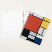 Piet Mondrian Rouge Bleu Jaune Art Abstrait (Devant avec enveloppe)