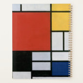 Piet Mondrian Rouge Bleu Jaune Art Abstrait (Dos)