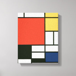 Piet Mondrian - Samenstelling Canvas Afdruk