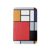 Piet Mondrian - Samenstelling met Grote Rode Plane Badmat (Voorkant Verticaal)