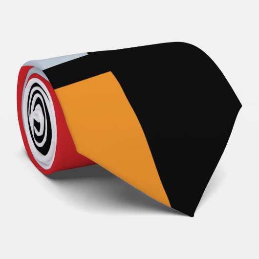 Piet Mondrian - Samenstelling met Grote Rode Plane Stropdas (Opgerold)