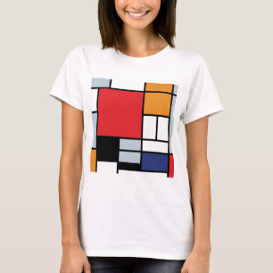 Piet Mondrian - Samenstelling met Grote Rode Plane T-shirt