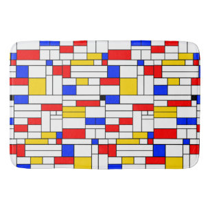 Piet Mondrian Style Abstracte kunst Badmat