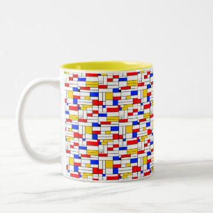 Piet Mondrian Style Abstrait Art Café Mug