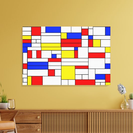 Piet Mondrian Style toile d'art Abstrait Impressio (Insitu(Salon))