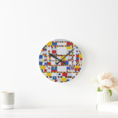 piet mondrian , victory.boogie-woogie ronde klok (Huis)