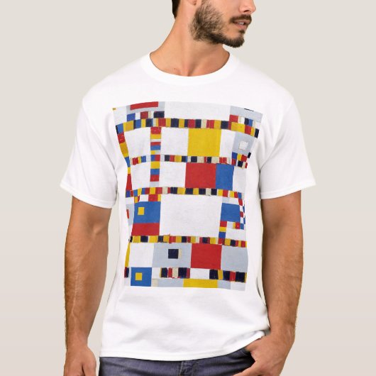 piet mondrian , victory.boogie-woogie t-shirt (Voorkant)