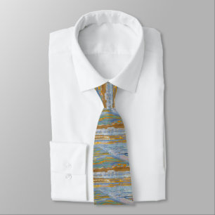 Piet Mondrian View Duinen Strand Kunst Necktie Stropdas