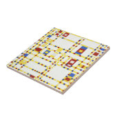 Piet Mondrians Broadway Boogie Woogie 1942 Tegeltje (Zijkant)