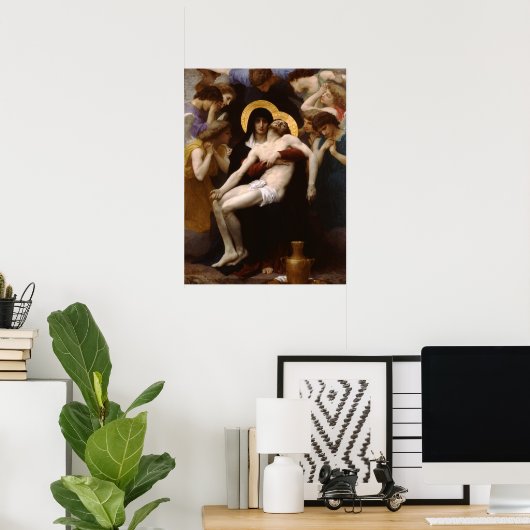 pieta Jezus Christus en Maagd Mary Poster (Thuiskantoor)