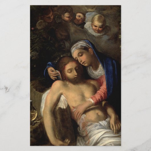 Pietà (Mary en Jezus) (van Adam Elsheimer) Briefpapier (Voorkant)