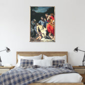 Pieta met St. Francis en St. Mary Magdalene, c.1 Canvas Afdruk (Insitu (Slaapkamer))