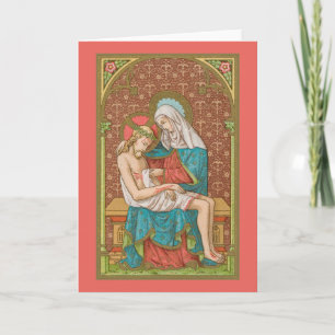 Pieta (SAU 23) Witte Wenskaart Kaart