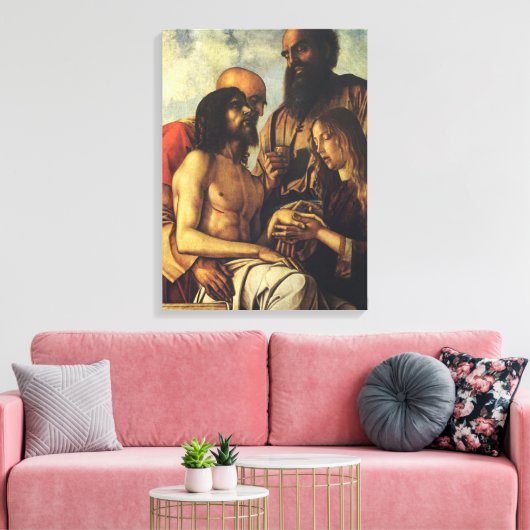 Pieta van Giovanni Bellini, Renaissance Fine Art Canvas Afdruk (Insitu (Woonkamer))