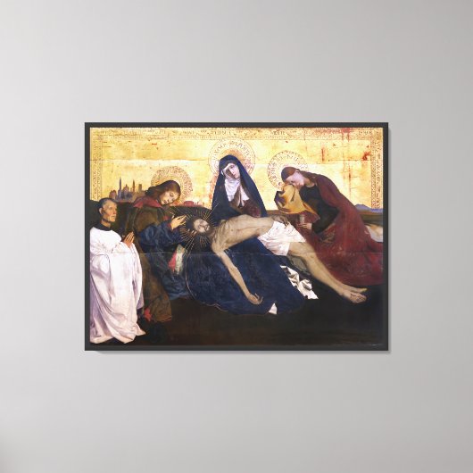Pietà van Villeneuve-lès-Avignon Canvas Afdruk (Voorkant)