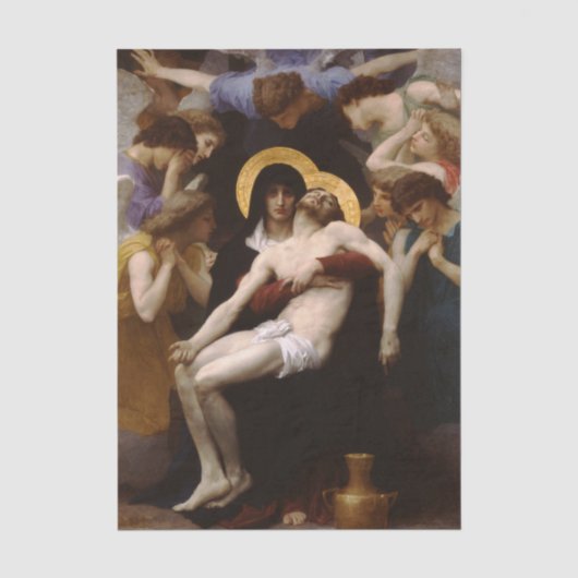 Pieta van William Bouguereau Tissuepapier (Voorkant)