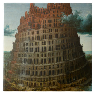 Pieter Bruegel de Ouder - de toren van Babel Tegeltje
