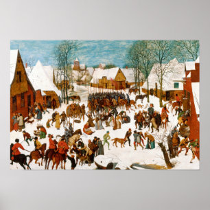 Pieter Bruegel de Ouder-Massacre van de Innocenten Poster