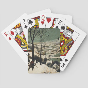 Pieter Bruegel de oudere - jagers in de sneeuw Pokerkaarten