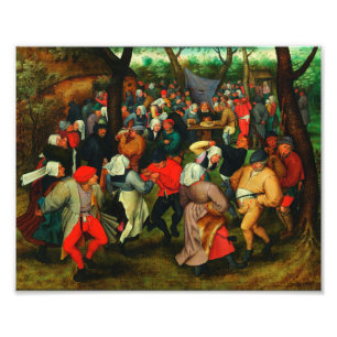 Pieter Bruegel De Ouderen - De bruiloft Foto Afdruk