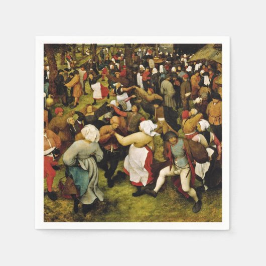 Pieter Bruegel De Ouderen - De bruiloft Servet (Voorkant)