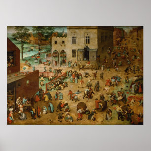 Pieter Bruegel de Ouderen - Kinderspelen Poster
