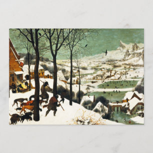 Pieter Bruegel Hunters in de sneeuwuitvindingen Kaart