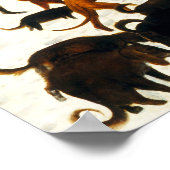 Pieter Bruegel Hunters in het sneeuwPoster Poster (Hoek)