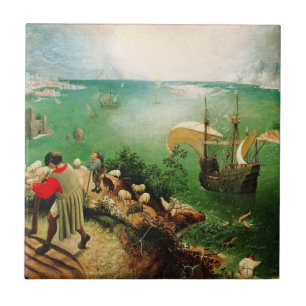 Pieter Bruegel Landschap met de Herfst van Icarus Tegeltje