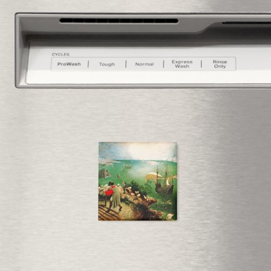 Pieter Bruegel Landschap met Herfst Icarus Magneet (Insitu (Vaatwasser))