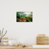 Pieter Bruegel Landschap met Herfst Icarus Poster (Keuken)
