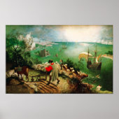 Pieter Bruegel Landschap met Herfst Icarus Poster (Voorkant)