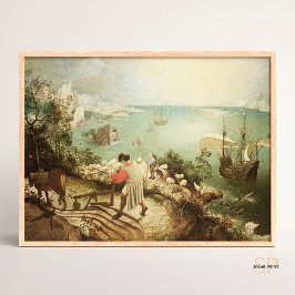 Pieter Bruegel Landschap met Herfst Icarus Poster