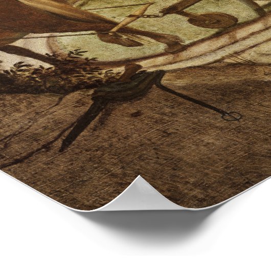 Pieter Bruegel Landschap met Herfst Icarus Poster (Hoek)