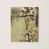 Pieter Bruegel - Winterlandschap met skaters Legpuzzel (Verticaal)