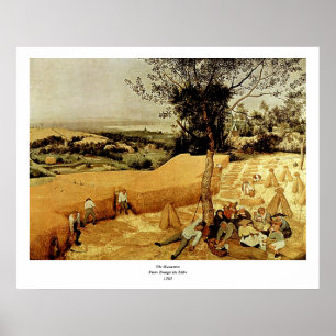 Pieter Bruegel's The Harvesters (1565) Poster