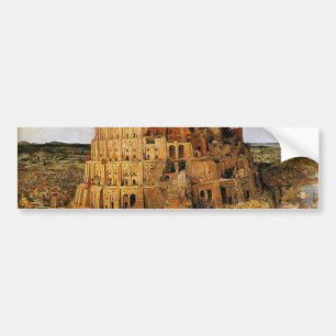 Pieter Bruegel's "The Tower of Babel" (circa 1563) Bumpersticker