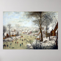 Pieter Brueghel het jongere winterlandschap