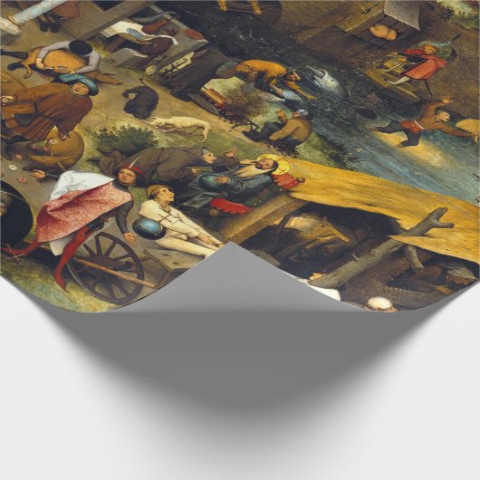 Pieter Brueghel Netherlandish Proverbs Cadeaupapier (Hoek)