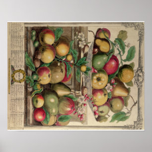 Pieter Casteels, twaalf maanden fruit, maart Poster
